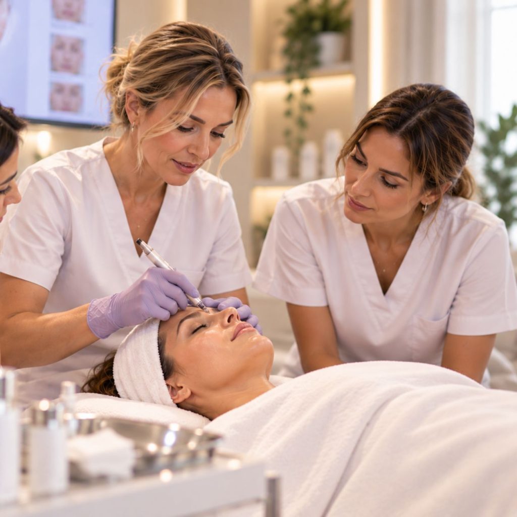 Formación presencial en enfermería dermoestética: práctica de infiltración facial supervisada