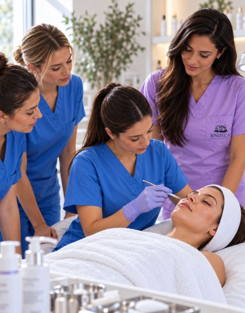 Formadora de Binibeca Dermoestética en el Club V de formación en enfermería dermoestética